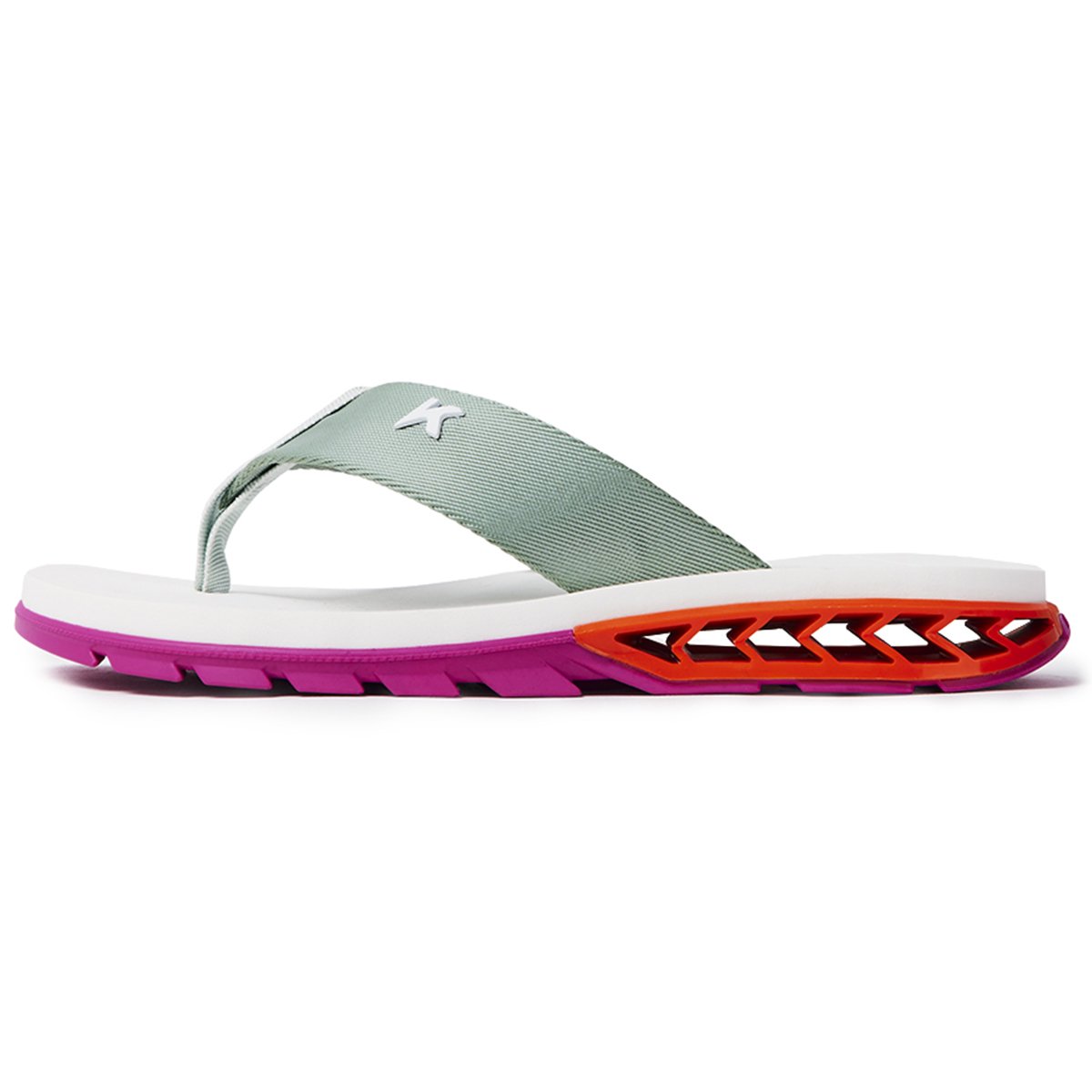 Chinelo Kenner Rakka Masculino - Branco e Rosa Branco 3