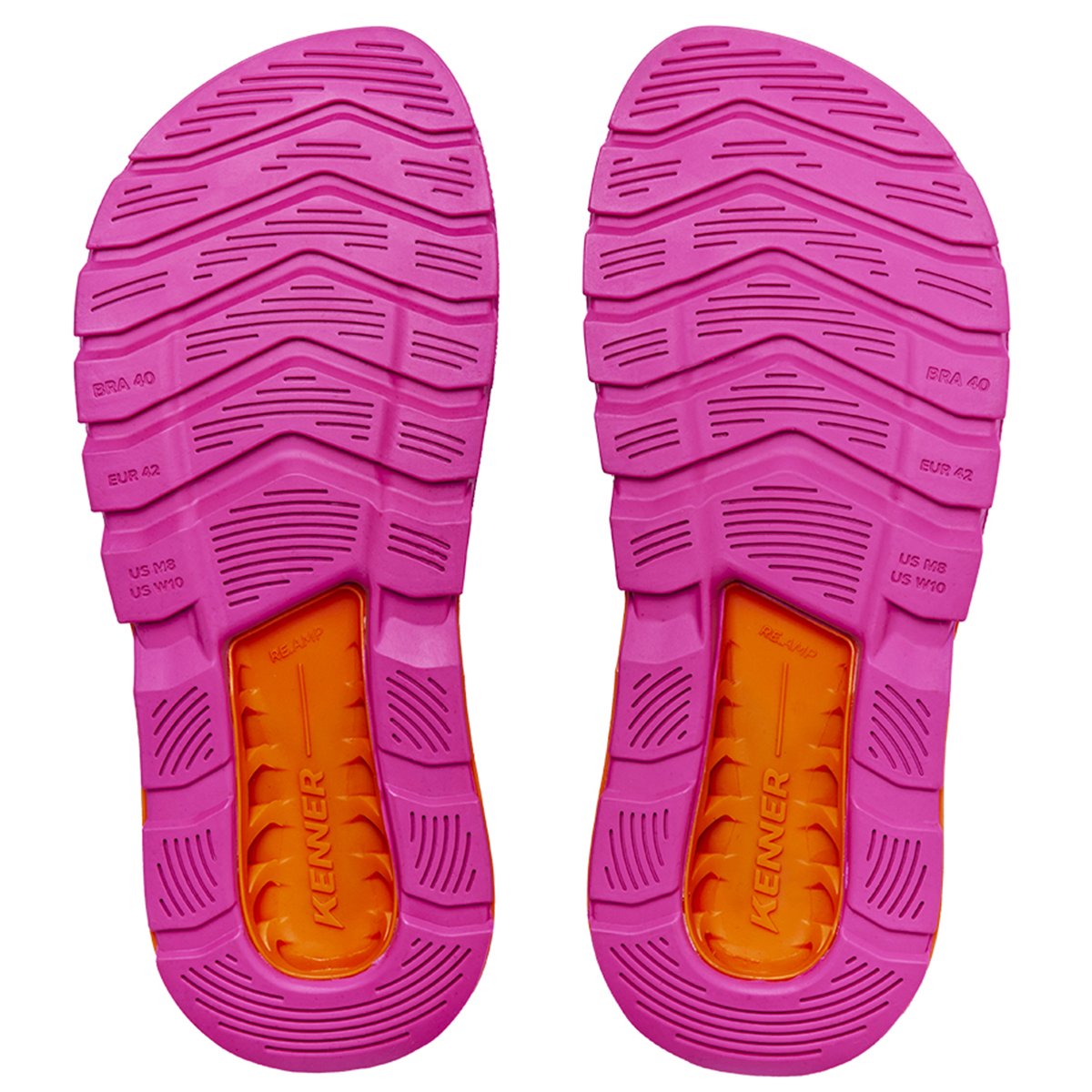Chinelo Kenner Rakka Masculino - Branco e Rosa Branco 5