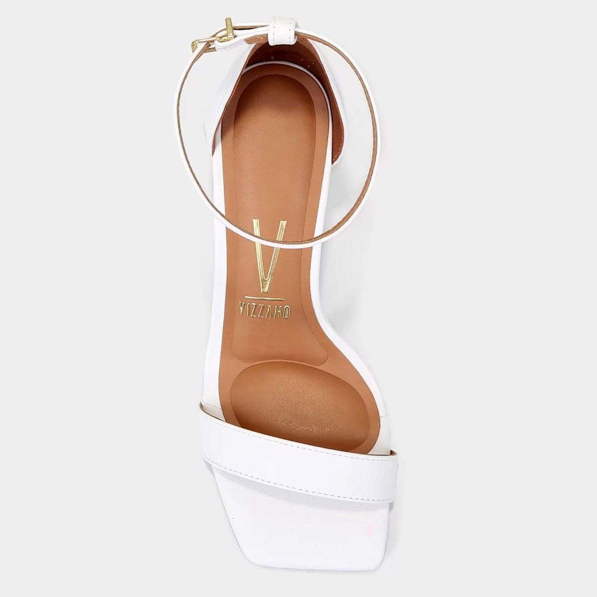 Sandália Vizzano Salto Médio Feminina - Branco Branco 3