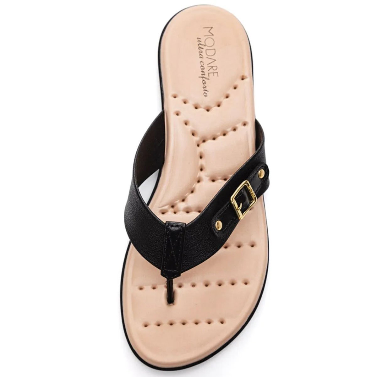 Chinelo Modare Floater Confort Feminino - Preto Multicores 2