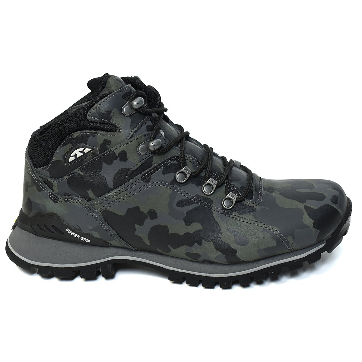 Bota Couro Bull Terrier Elite II Camuflada Masculina - Chumbo Cinza 2