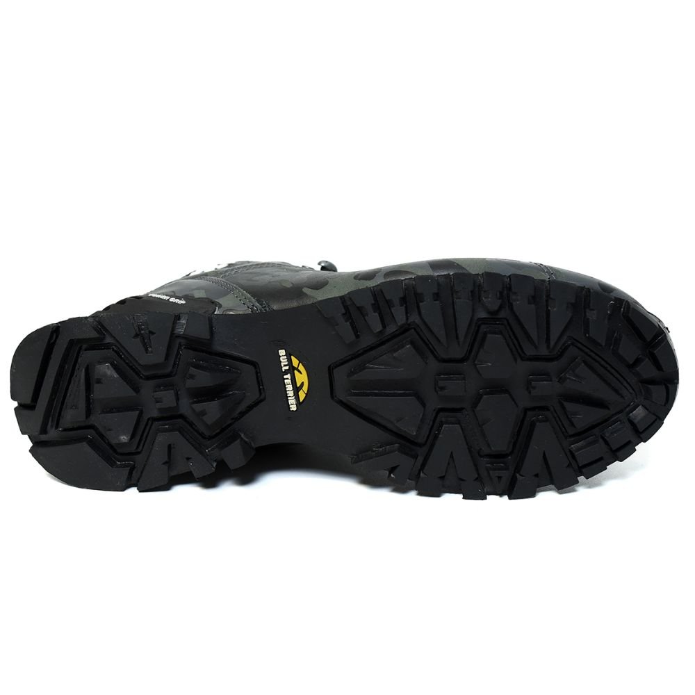 Bota Couro Bull Terrier Elite II Camuflada Masculina - Chumbo Cinza 10