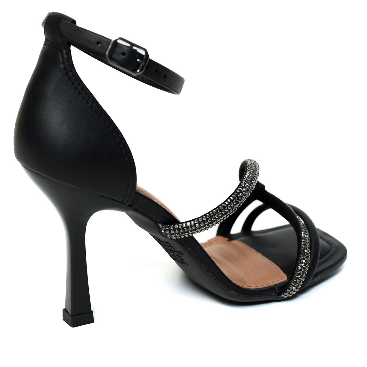 Sandália Dakota Strass Salto Fino Feminina - Preto Preto 4