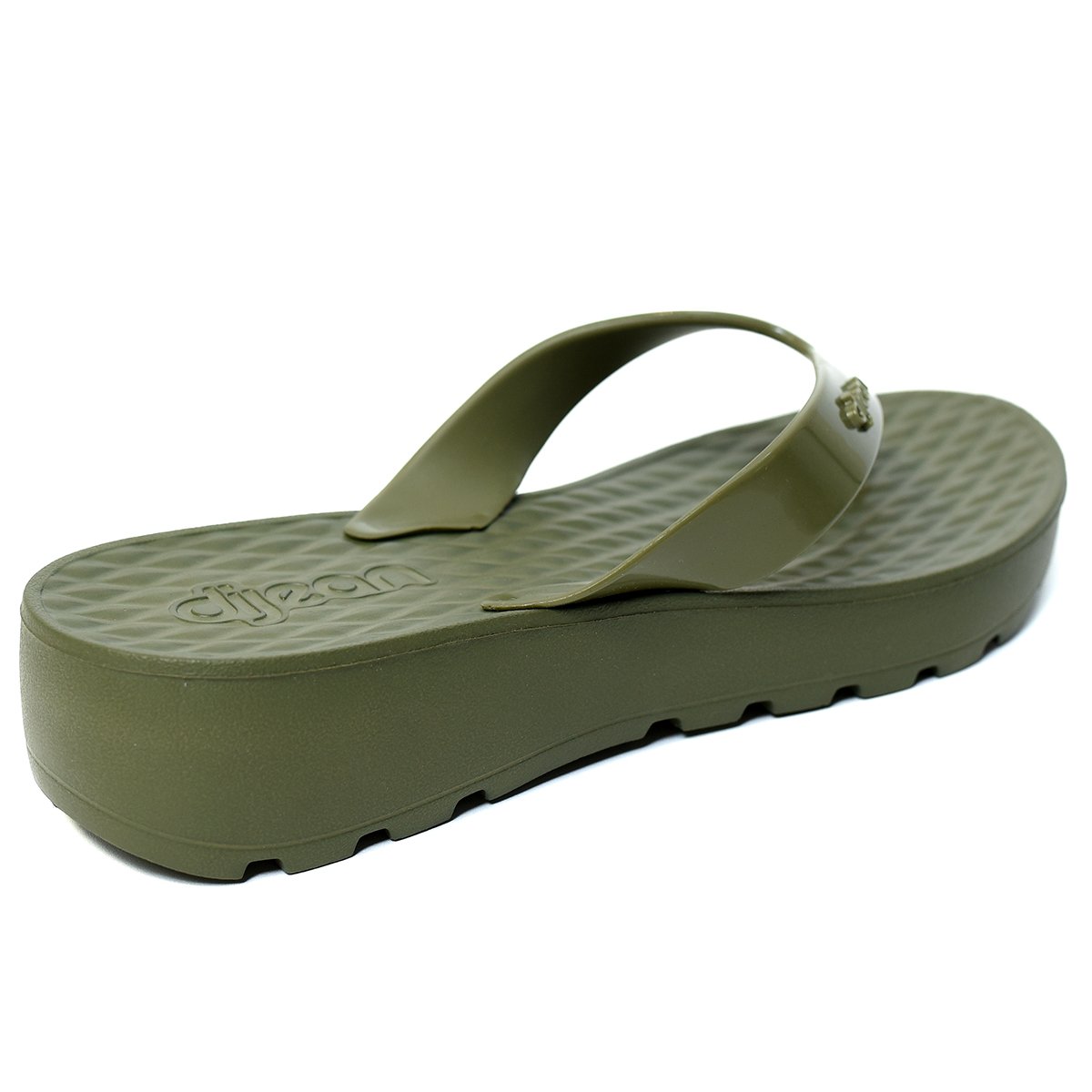 Tamanco Anabela Dijean Feminino Anatômico 282/058 - Verde Musgo Verde 4