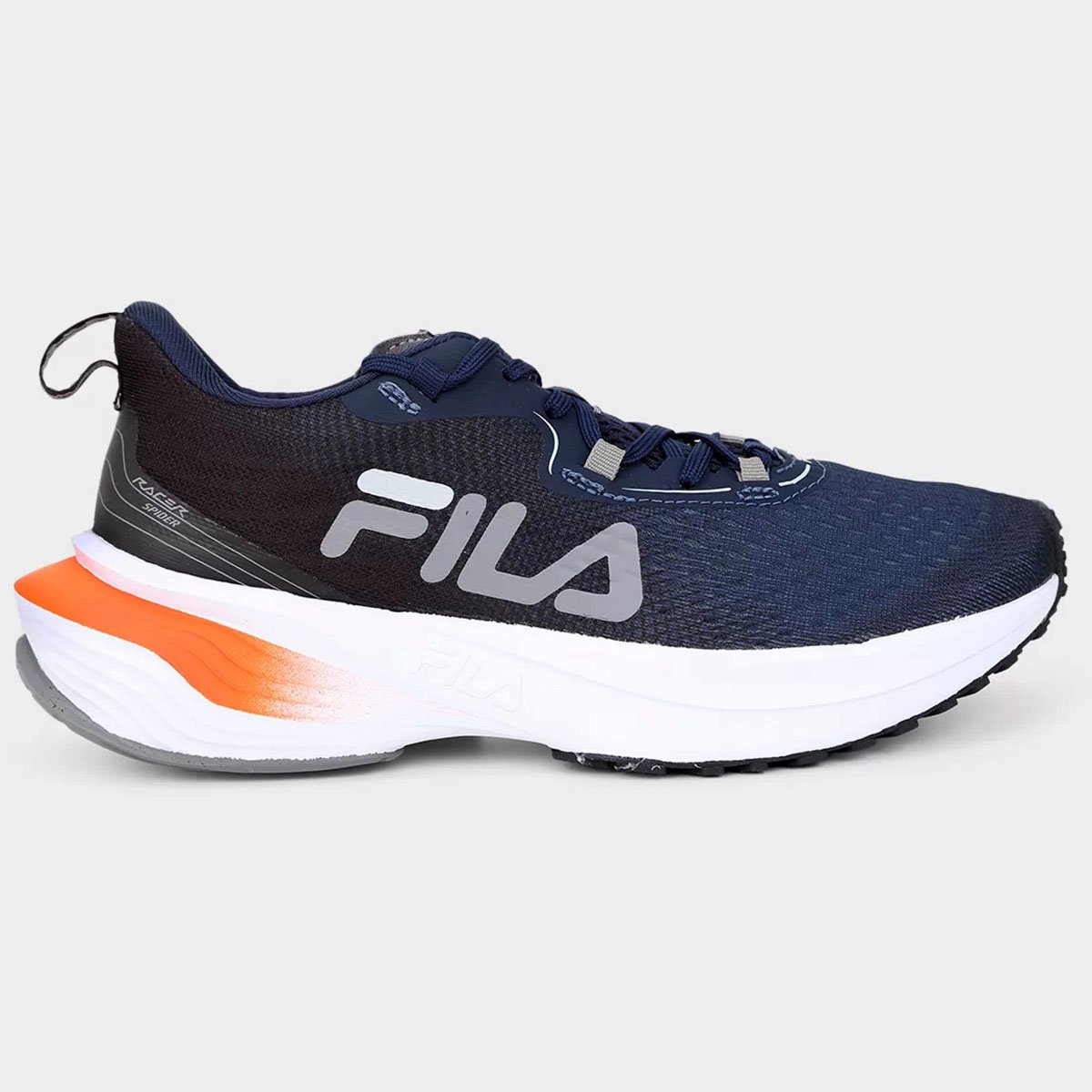Tênis Fila Racer Spider Masculino - Marinho e Laranja Multicores 2