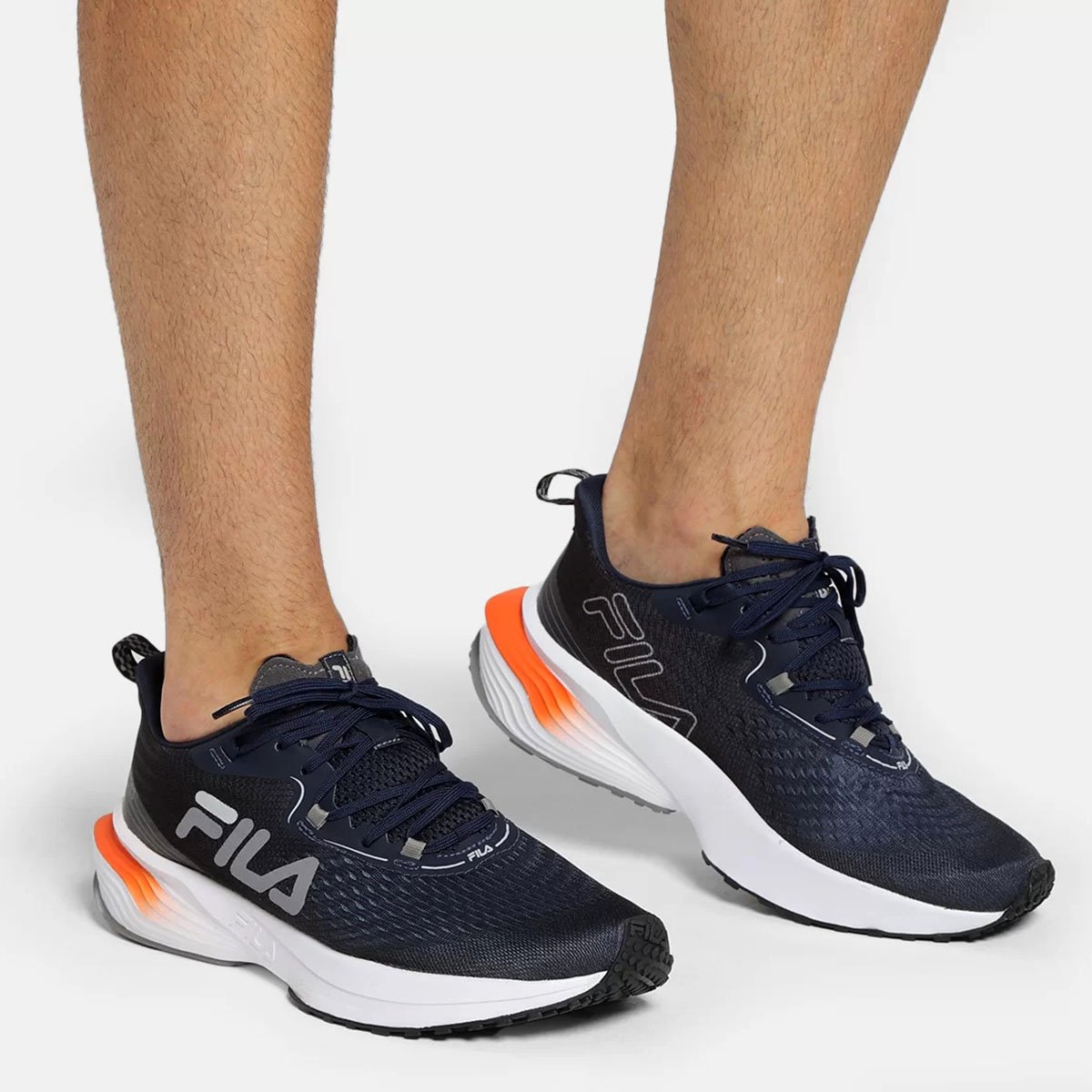 Tênis Fila Racer Spider Masculino - Marinho e Laranja Multicores 6