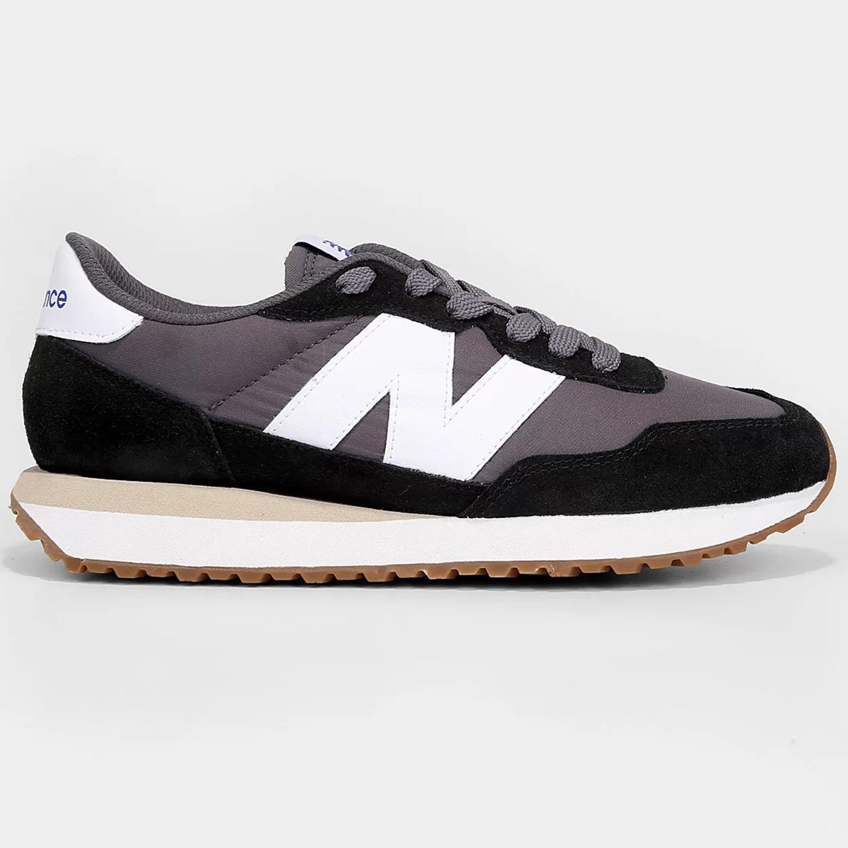 21 Tênis New Balance 237 Masculino - Preto e Cinza Cinza