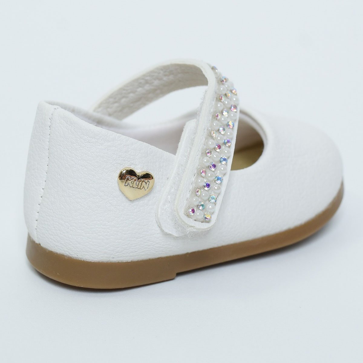 Sapatilha Infantil Klin Princesa Baby Pérolas - Branco Branco 4