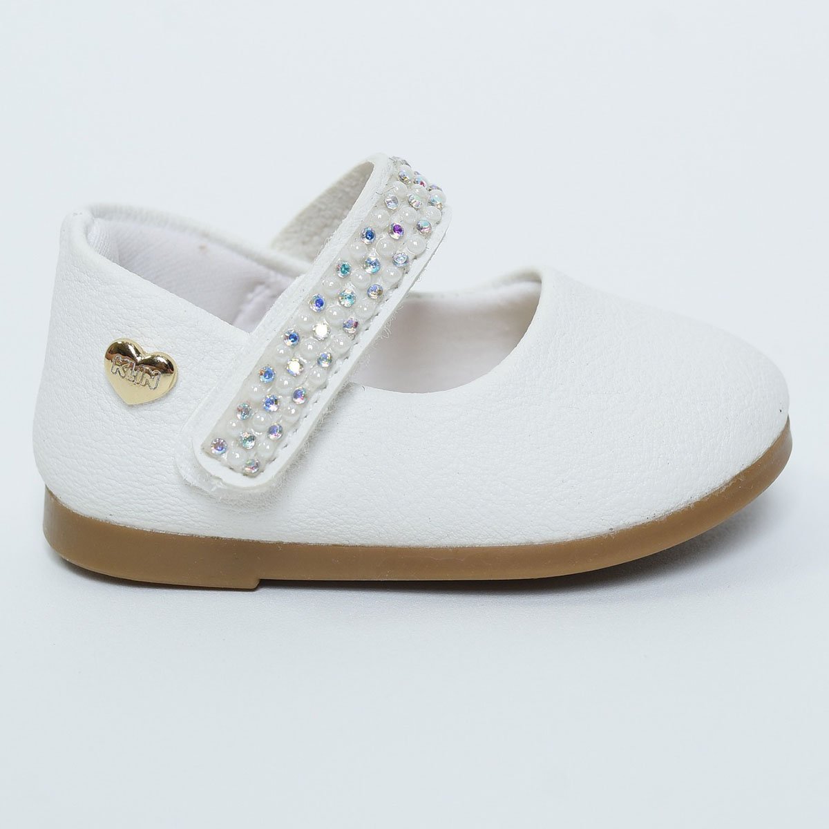 Sapatilha Infantil Klin Princesa Baby Pérolas - Branco Branco 2