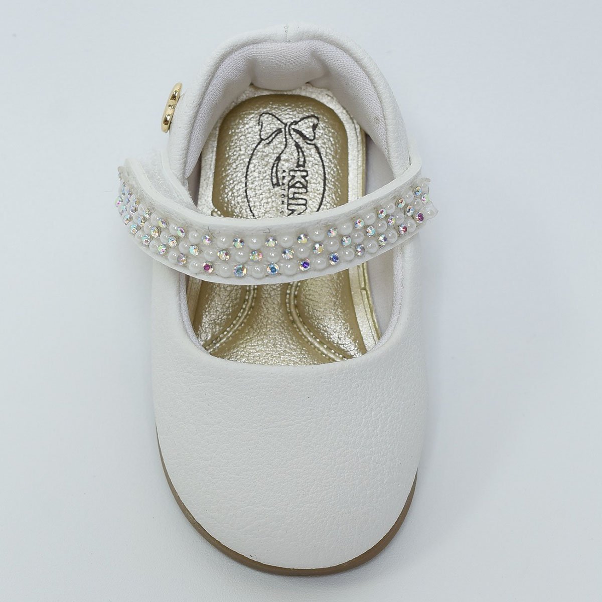 Sapatilha Infantil Klin Princesa Baby Pérolas - Branco Branco 3