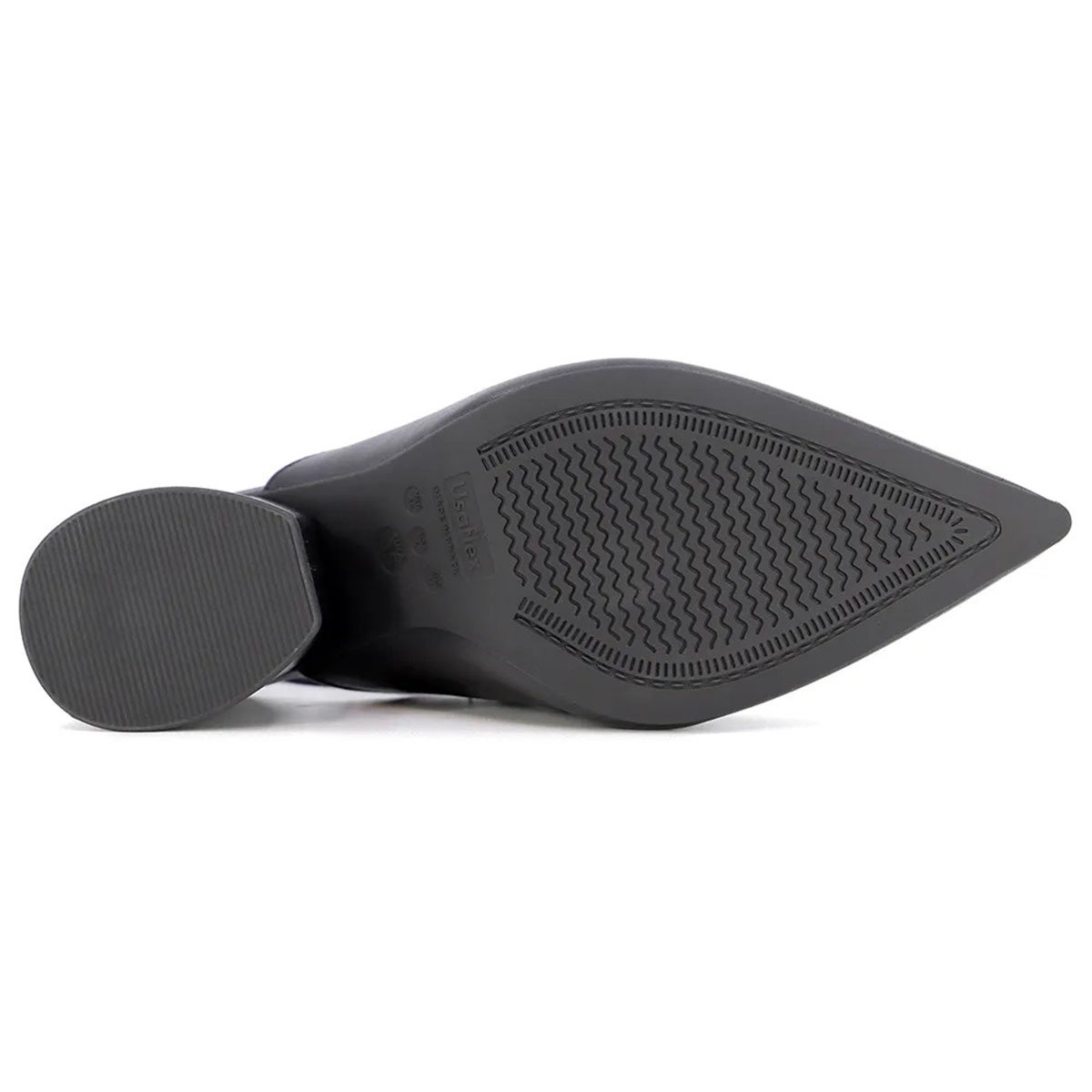 Scarpin Couro Usaflex Slingback Feminino - Preto Preto 5