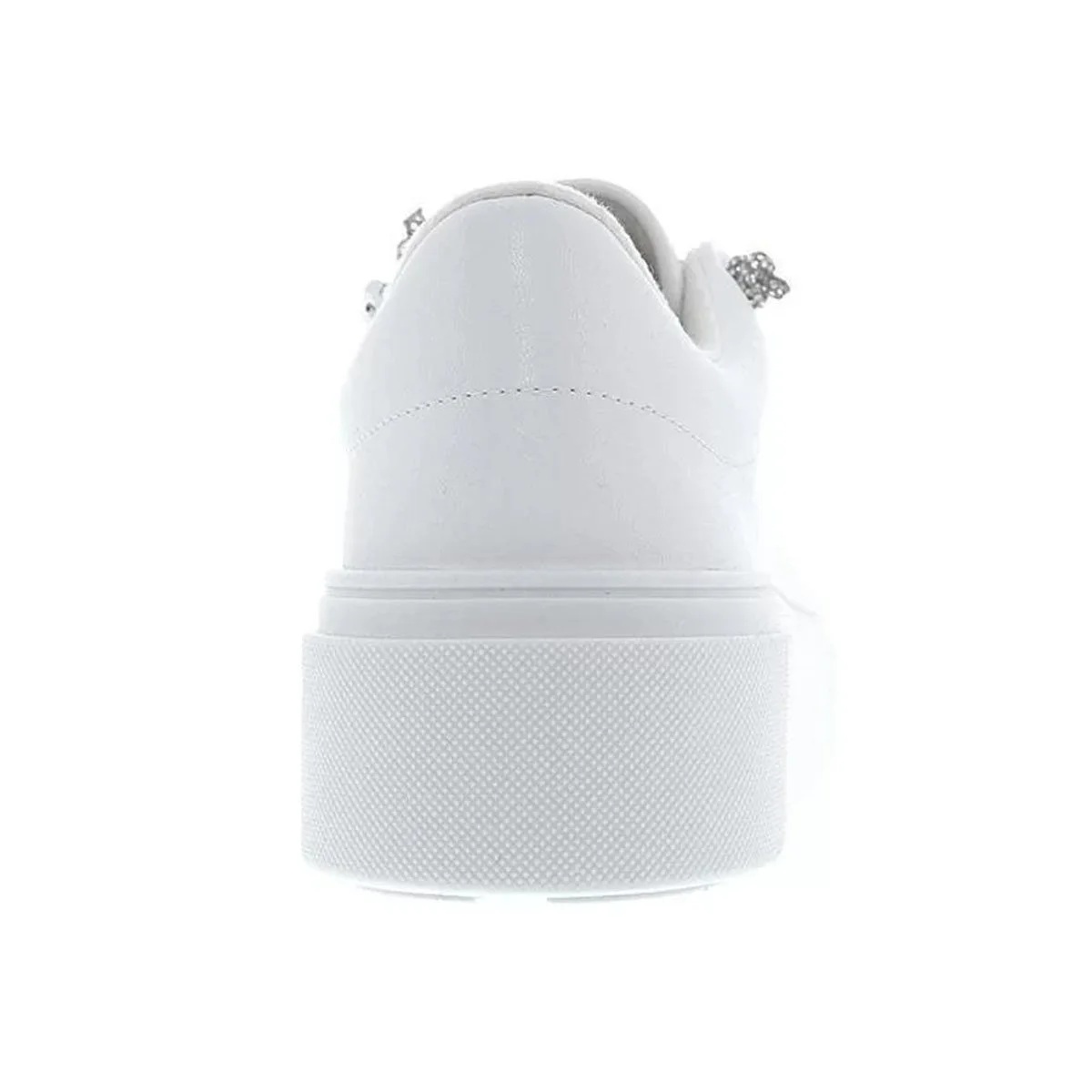 Tênis Vizzano Casual Cadarço Strass Feminino - Branco Branco 5