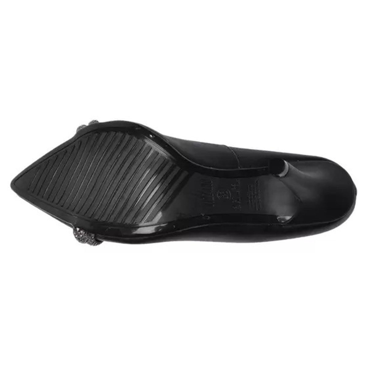 Scarpin Vizzano Tira Strass Salto Alto - Preto Preto 4