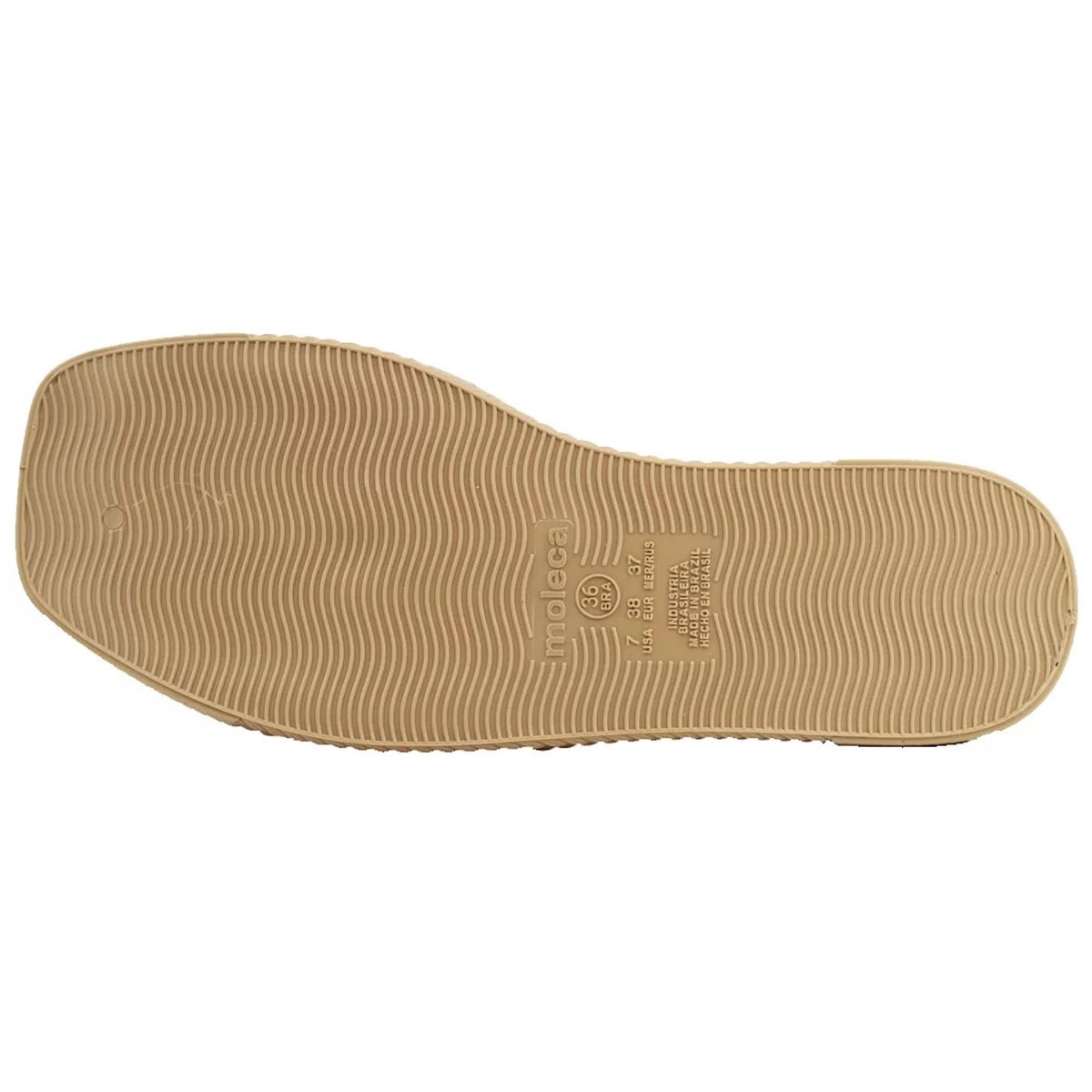 Rasteira Moleca Slide Strass Feminino - Branco Off Branco 5