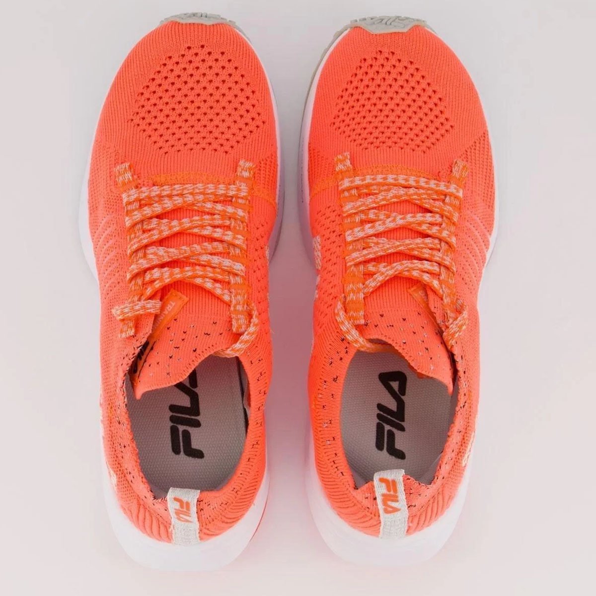 Tênis Fila Spider Knit Feminino - Coral Laranja 3