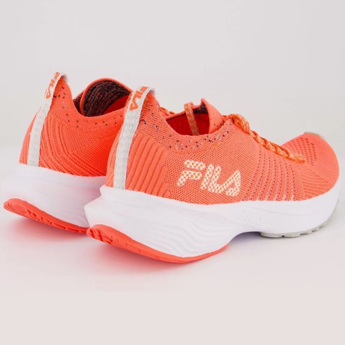 Tênis Fila Spider Knit Feminino - Coral Laranja 4