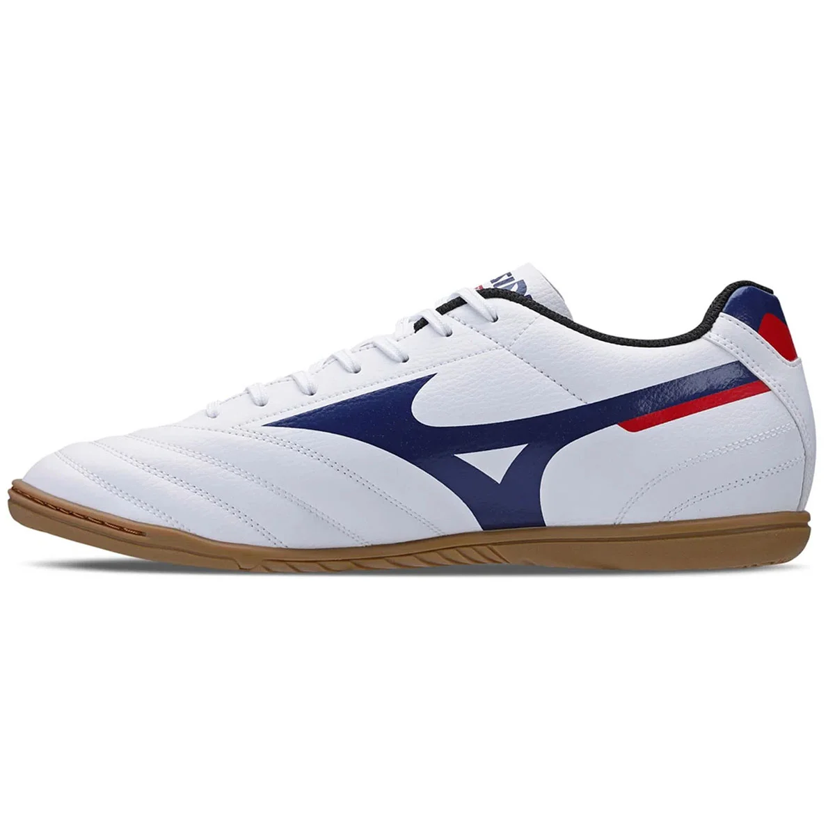 Chuteira Futsal Mizuno Morelia Club In Masculina - Branco e Marinho Multicores 2
