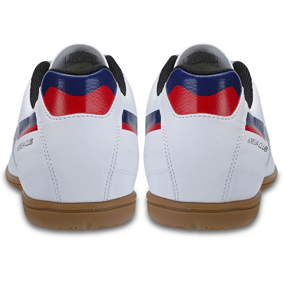 Chuteira Futsal Mizuno Morelia Club In Masculina - Branco e Marinho Multicores 4