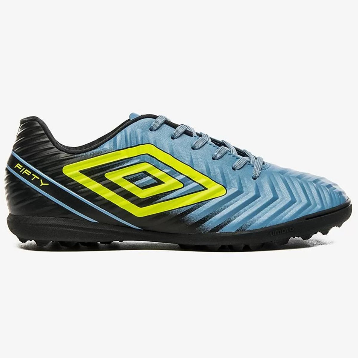 Chuteira Society Umbro Fifty V - Azul e Preto Multicores 2