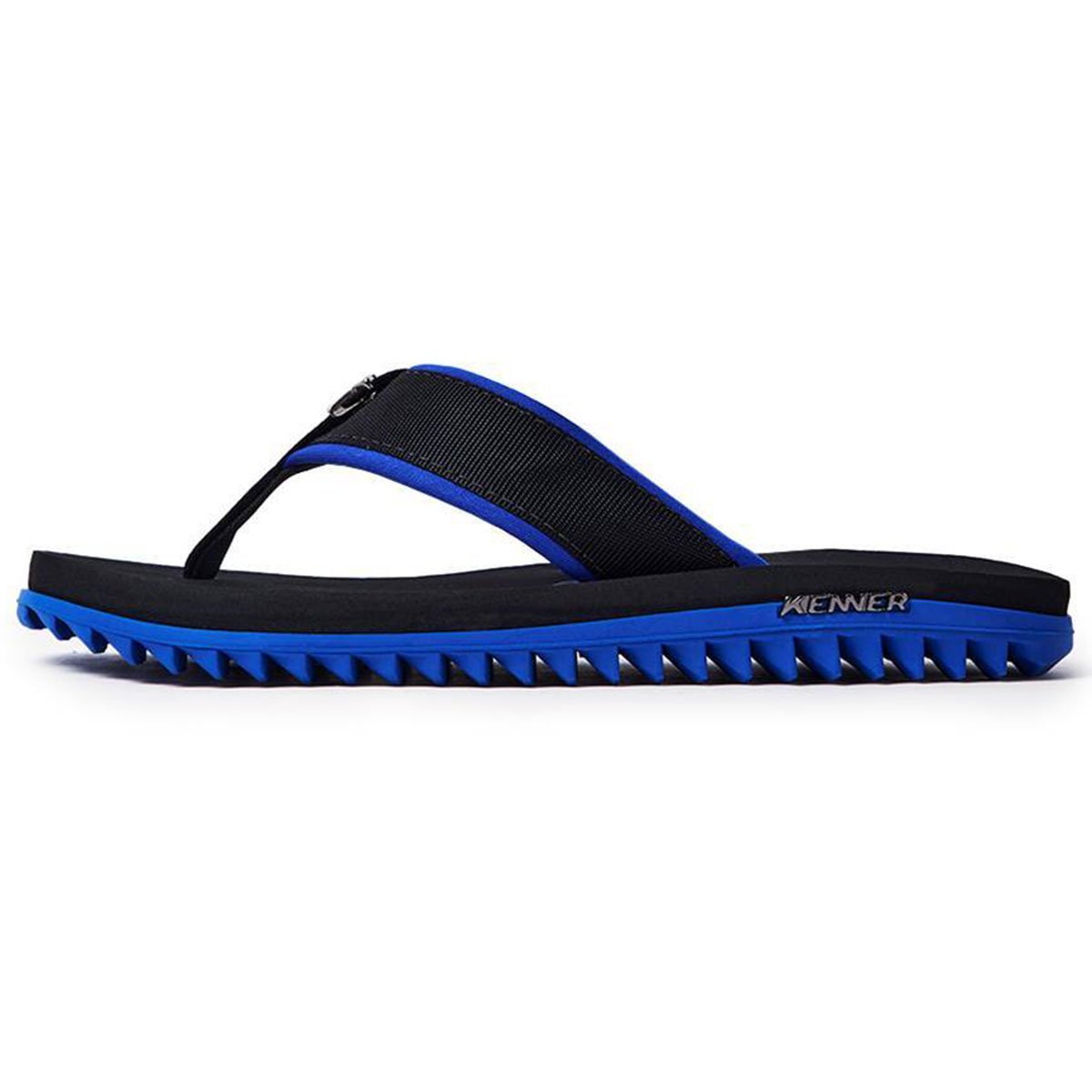 Sandália Kenner Kivah Cushy Masculina - Preto e Azul Azul 3