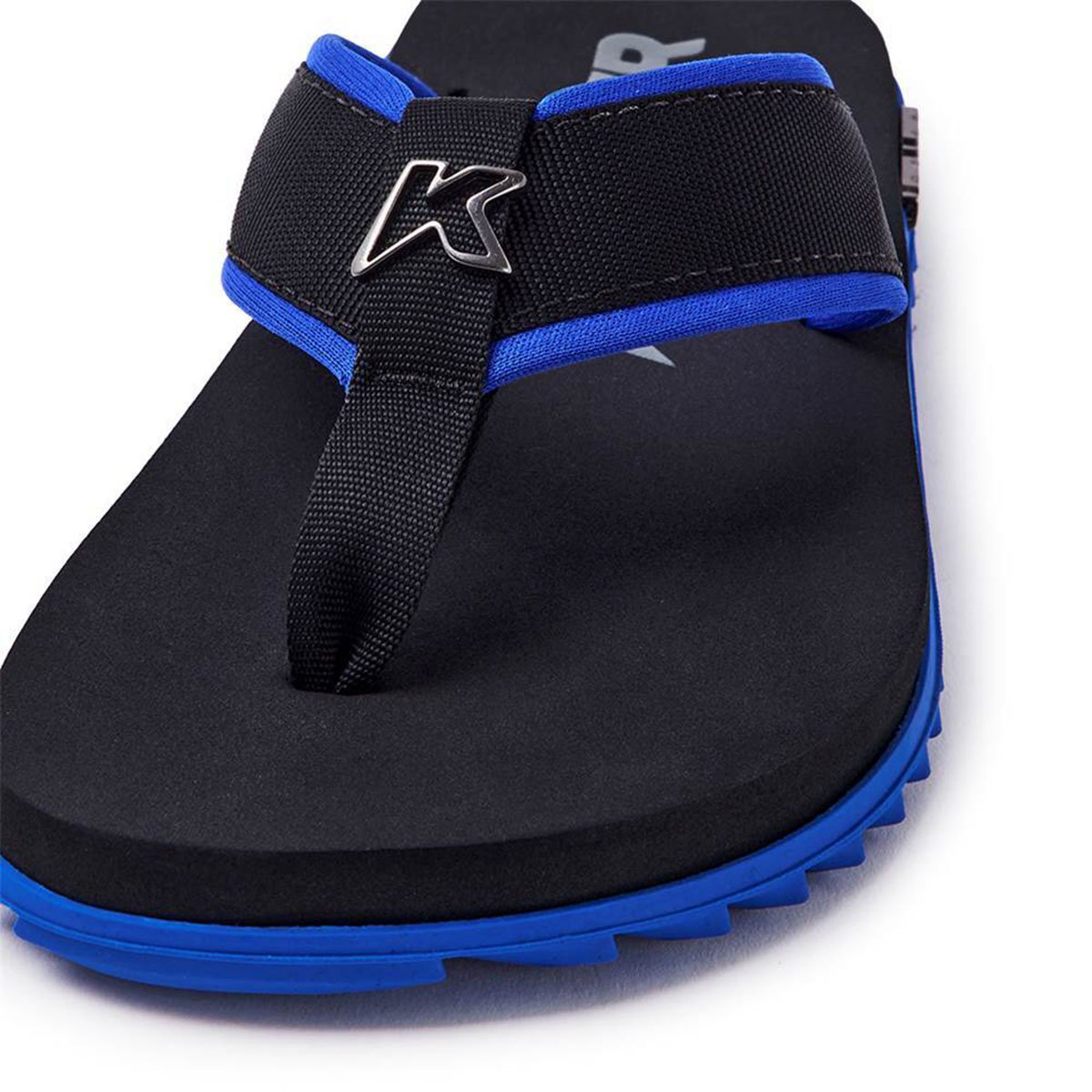 Sandália Kenner Kivah Cushy Masculina - Preto e Azul Azul 4