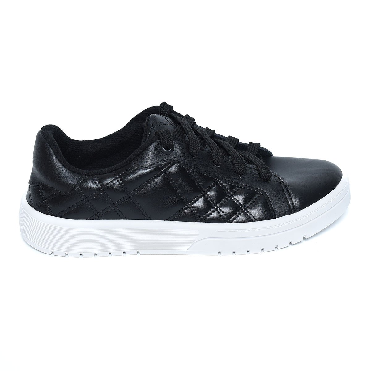 Tênis Moleca Casual Feminino - Preto e Branco Preto 2