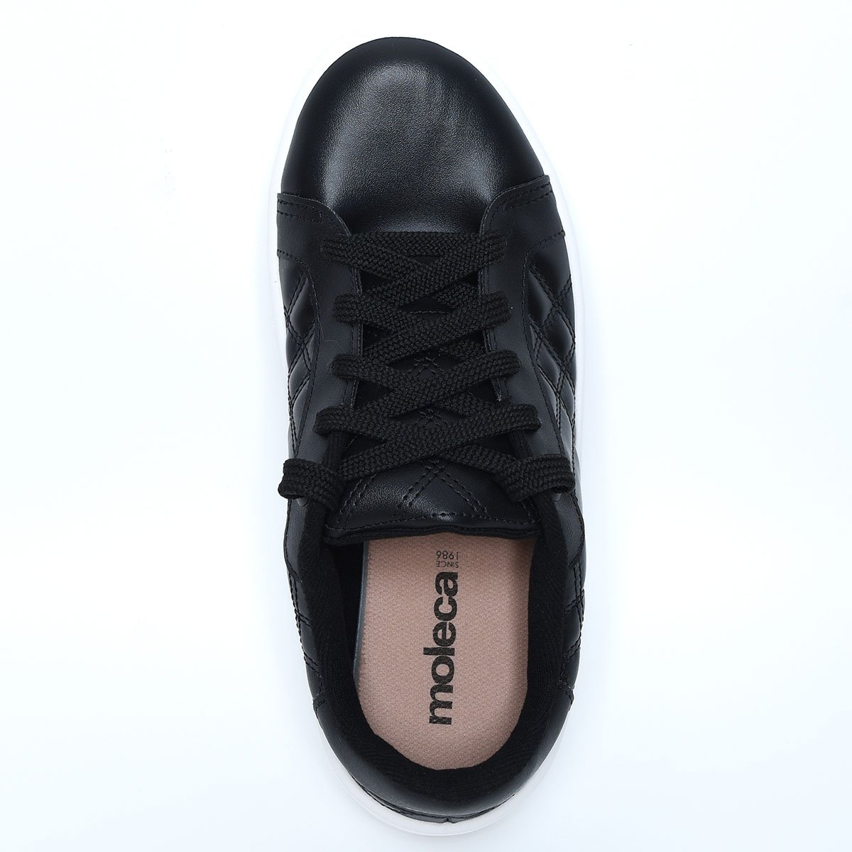 Tênis Moleca Casual Feminino - Preto e Branco Preto 3