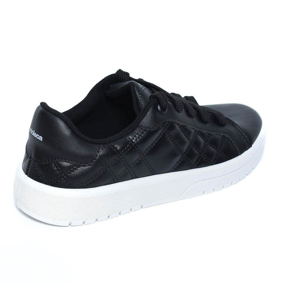 Tênis Moleca Casual Feminino - Preto e Branco Preto 4