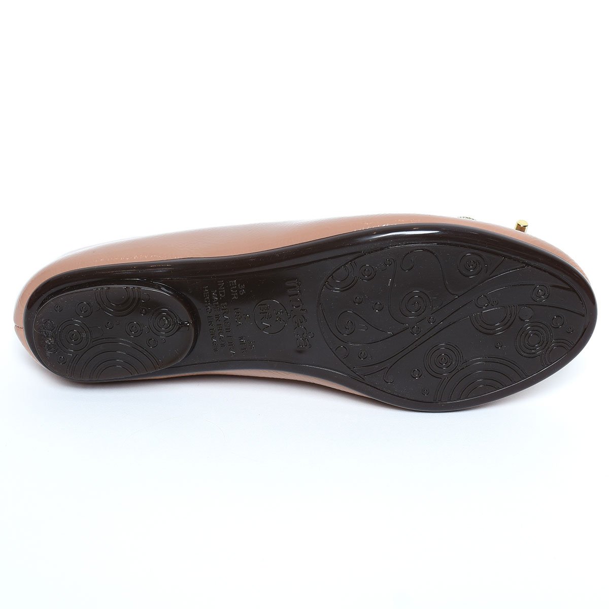 Sapatilha Moleca Verniz Siena Laço Feminina - Nude Bege 5