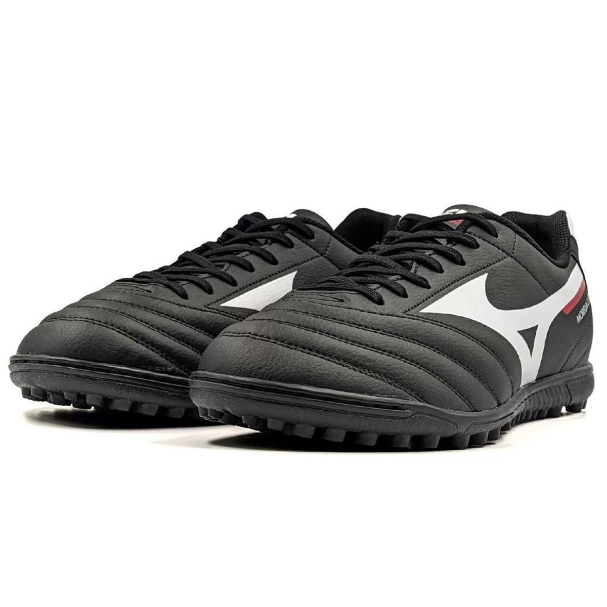 Chuteira Society Mizuno Morelia Club AS Masculina - Preto e Branco Multicores 3