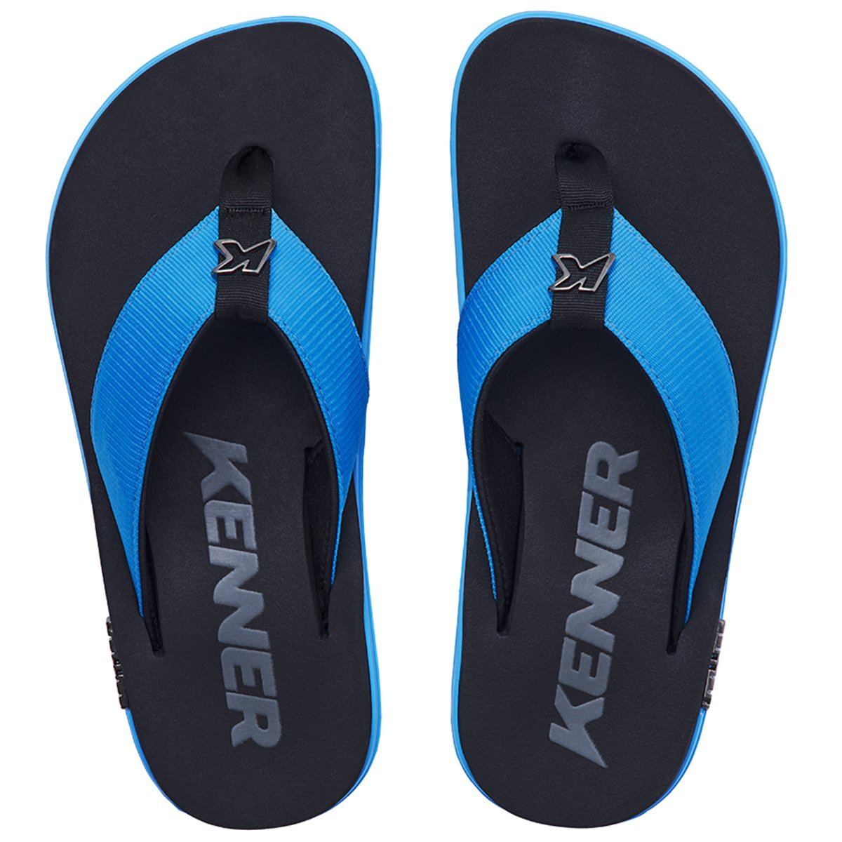 Sandália Kenner Kivah Masculina - Azul e Preto Azul 2