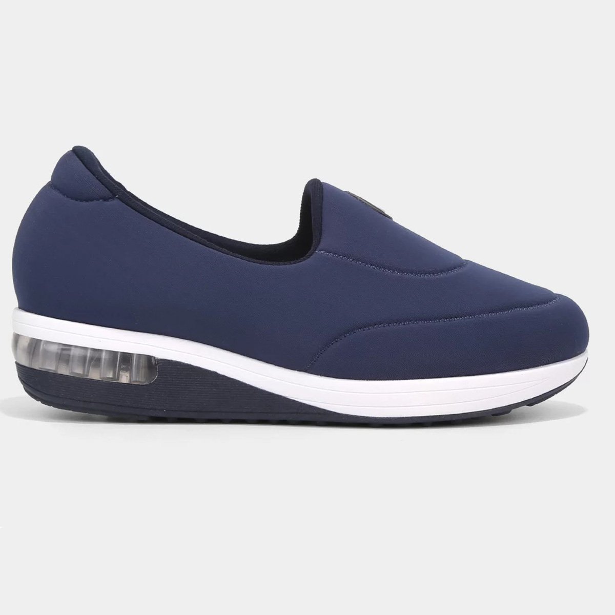 Tênis Slip On Modare Liso Feminino - Marinho e Branco Azul 2