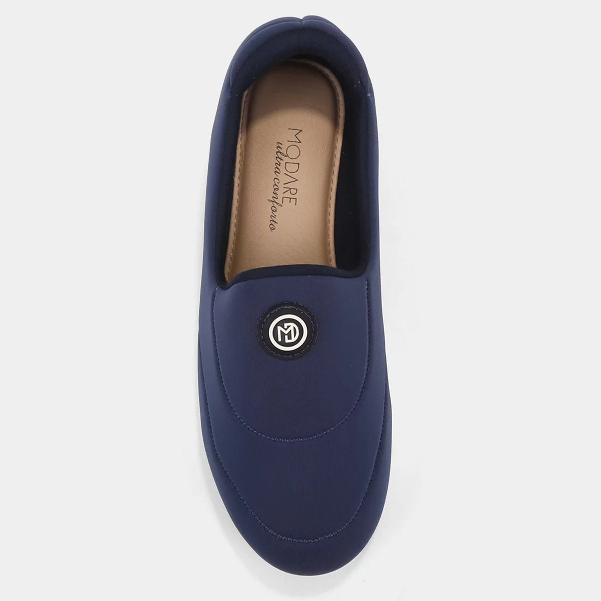 Tênis Slip On Modare Liso Feminino - Marinho e Branco Azul 3