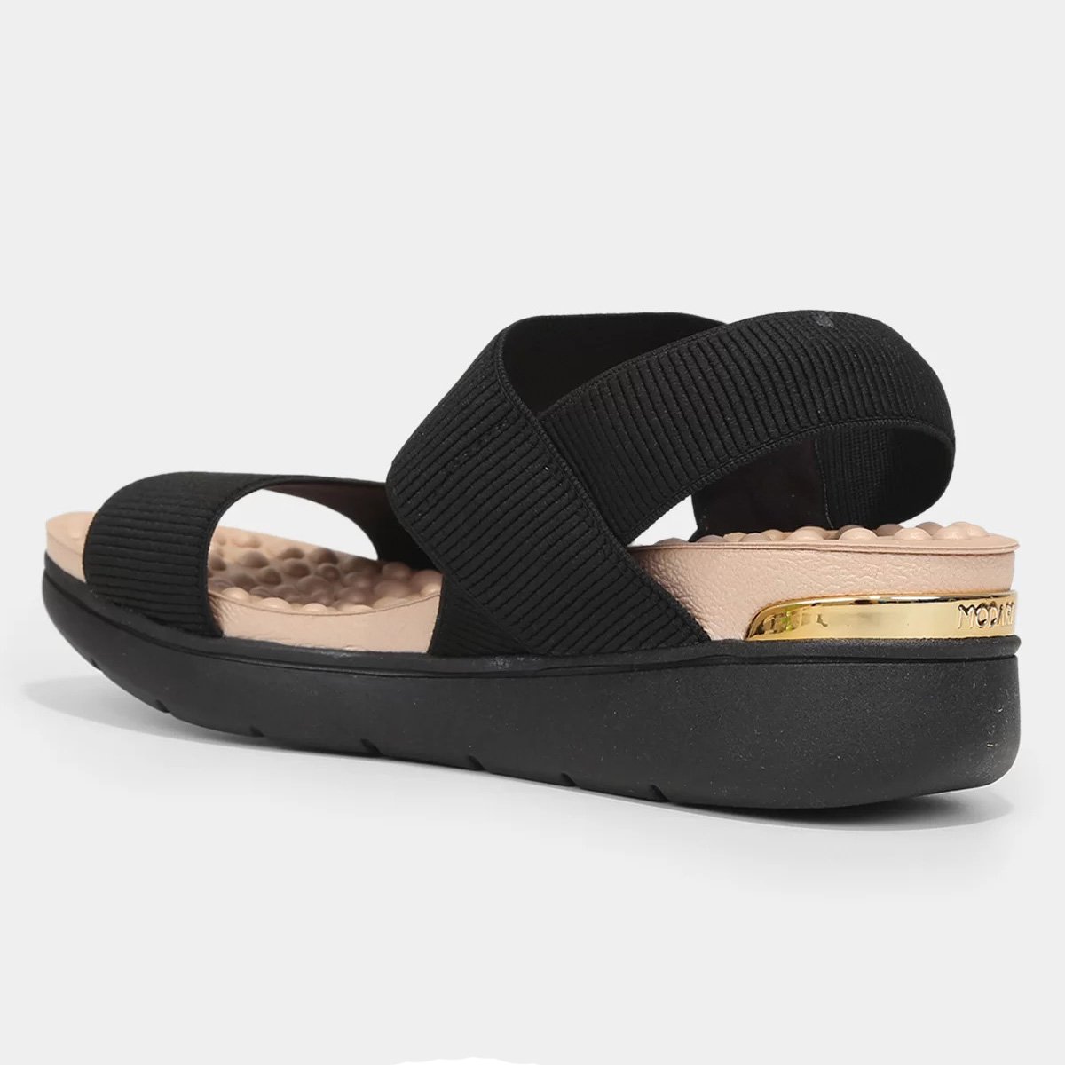 Sandália Modare Flatform Lisa Feminina - Preto Preto 4
