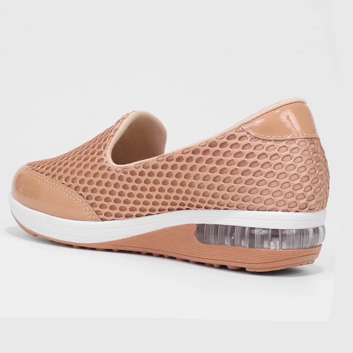 Slip On Modare Tela Sport Feminino - Nude Bege 4