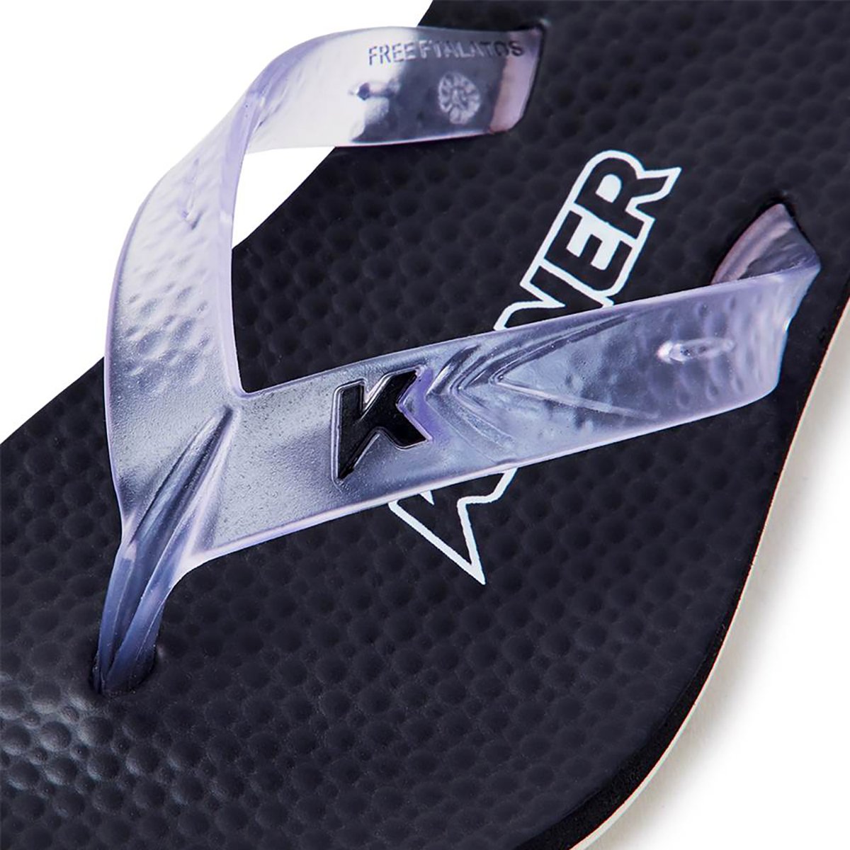 Chinelo Infantil Kenner New Summer Kids - Preto e Branco Preto 4