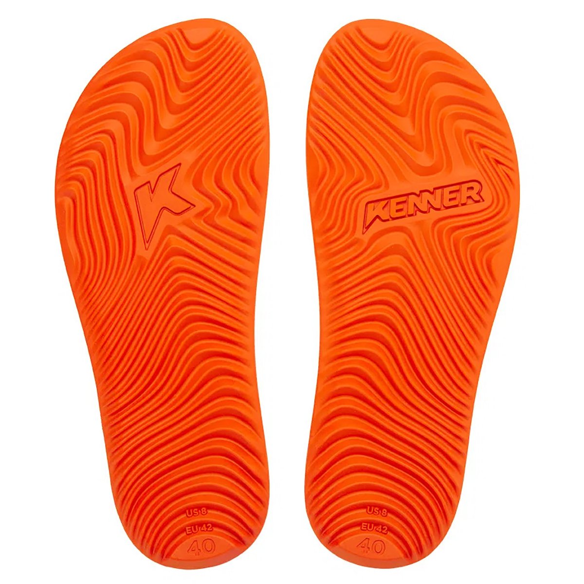 Chinelo Kenner New Summer Masculino - Preto e Laranja Preto 5