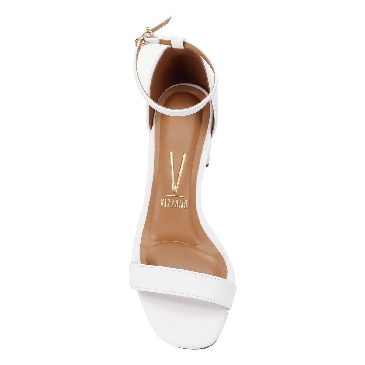 Sandália Vizzano Salto Bloco Feminina - Branco Branco 3