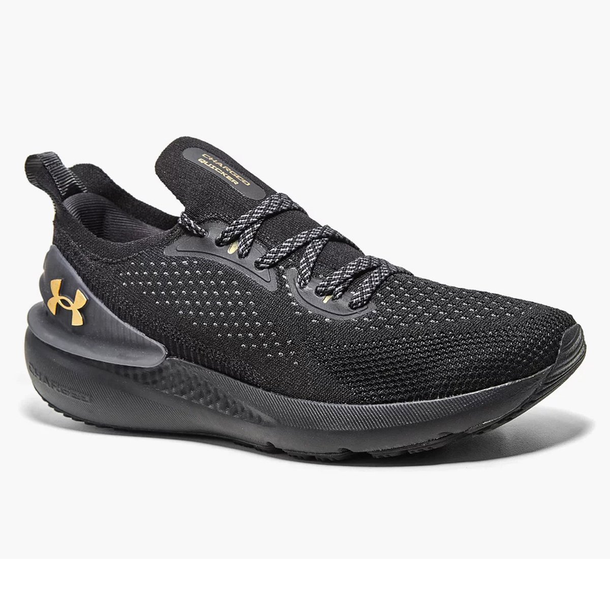 Tênis Under Armour Ch.Quicker - Preto e Dourado Preto 1