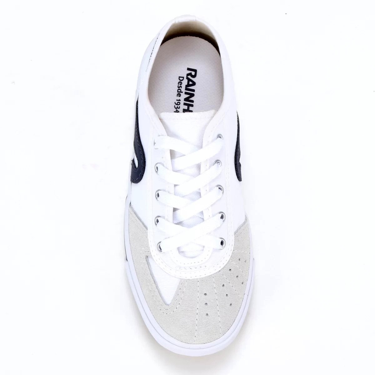 Tênis Rainha VL 2500 Infantil - Branco e Marinho Branco 3