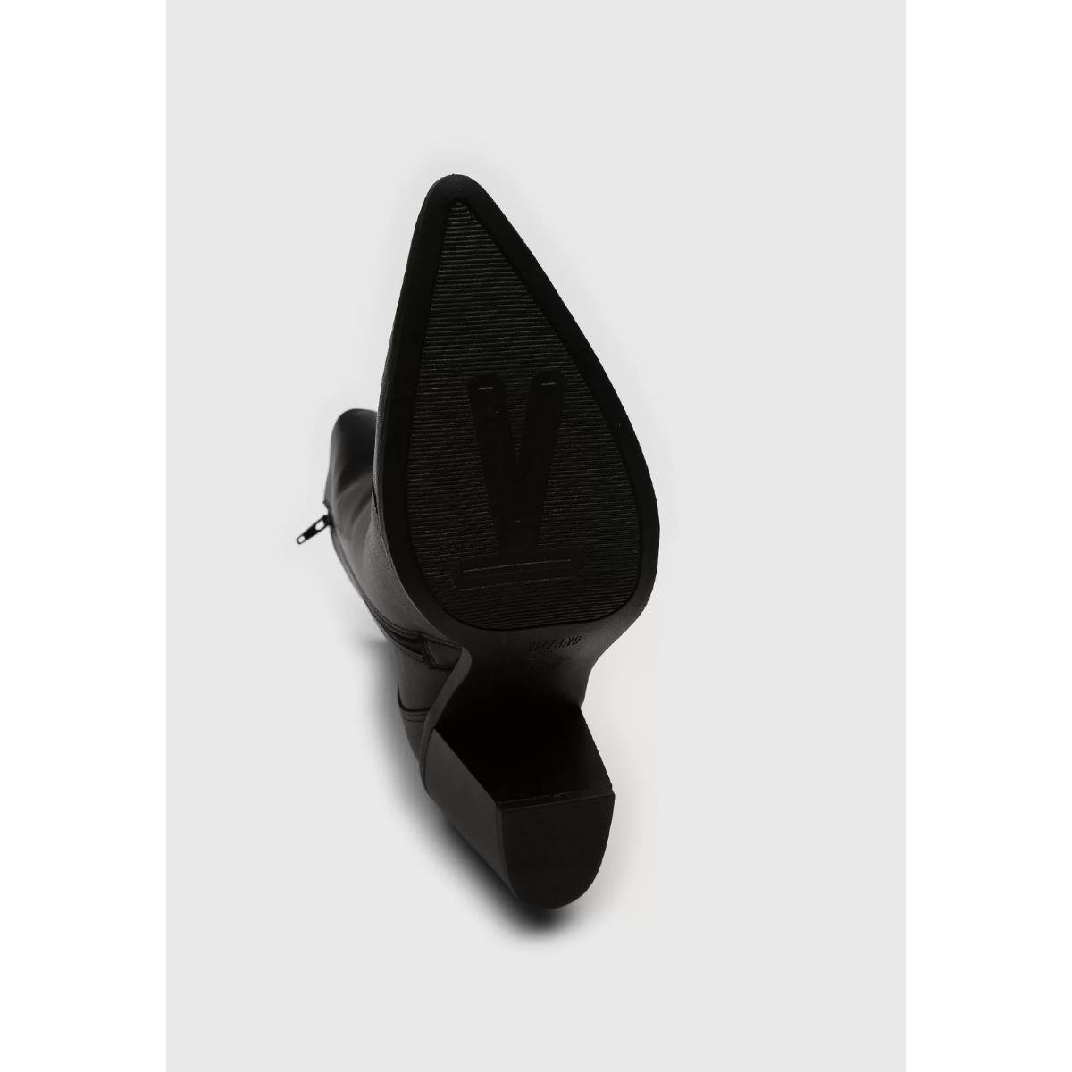 Bota Western Cano Baixo Vizzano Feminina - Preto Preto 6