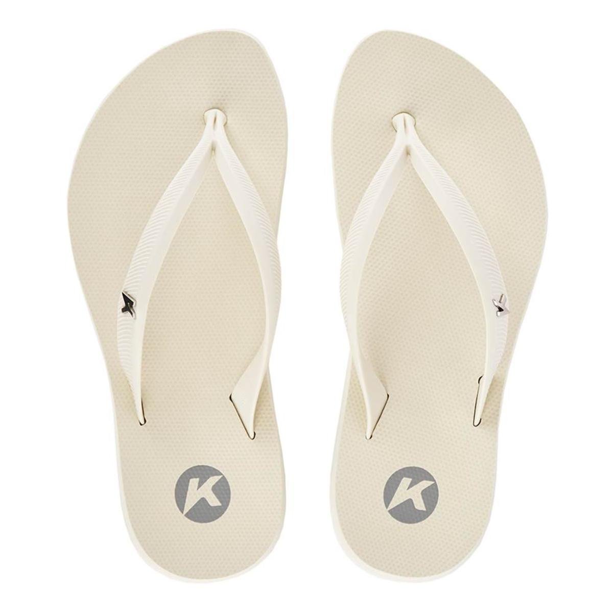 Chinelo Kenner Ibiza Pro Lisa Feminino - Off White Branco 2