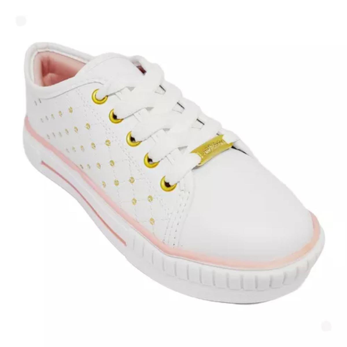 Tênis Infantil Molekinha Turim Menina - Branco Branco 3
