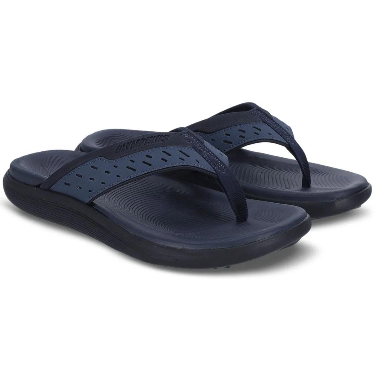 Chinelo Olympikus Caraiva Masculino - Marinho Preto 2