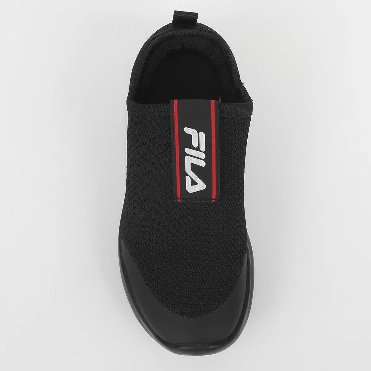 Tênis Infantil Fila Funny Unissex - Preto e Vermelho Preto 3