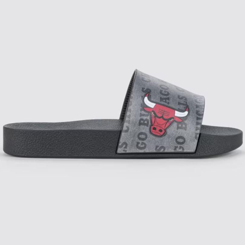 Chinelo Infantil Rider Slide Full 86 NBA - Preto e Vermelho Preto 2