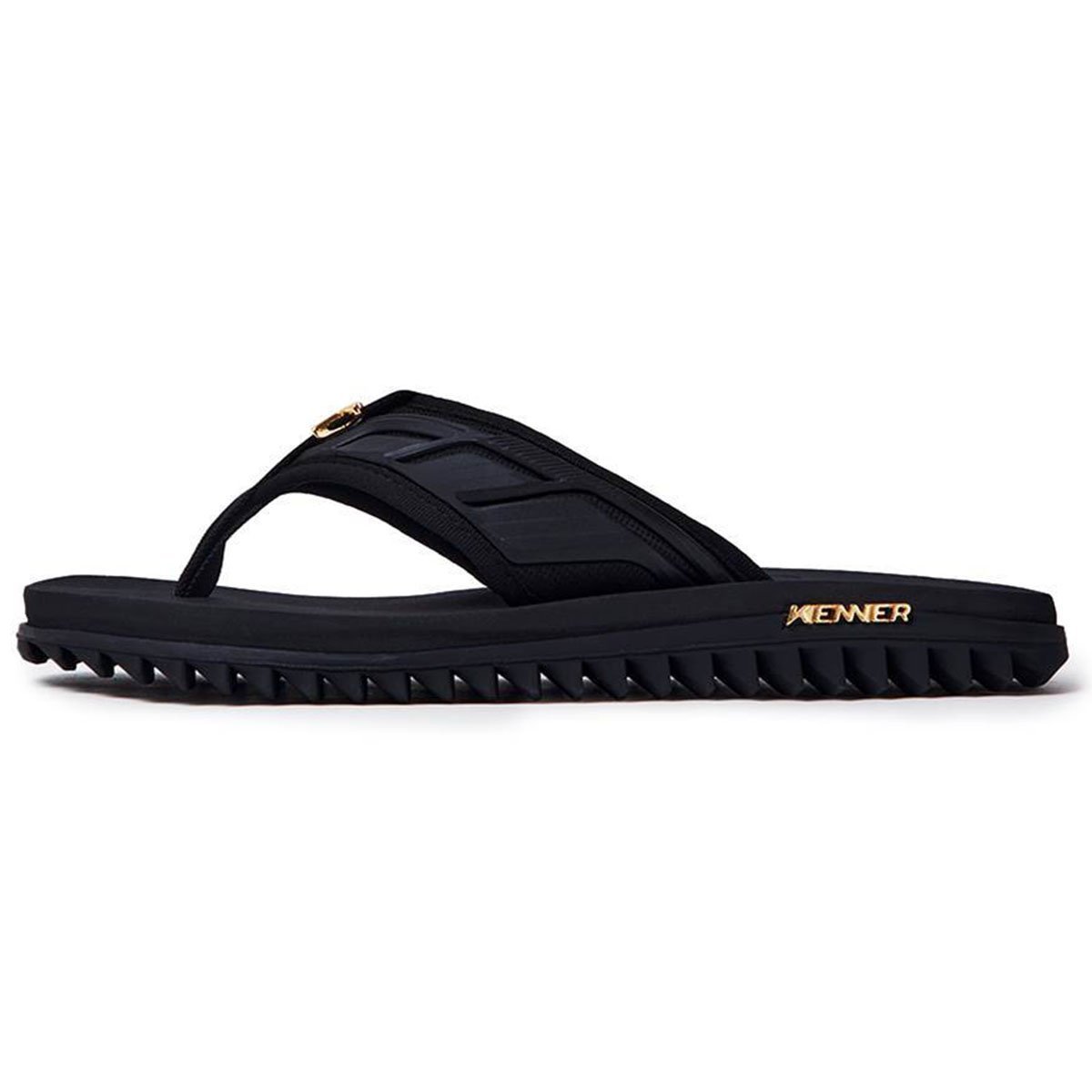 Sandália Kenner Kivah Full Force Masculina - Preto Preto 2