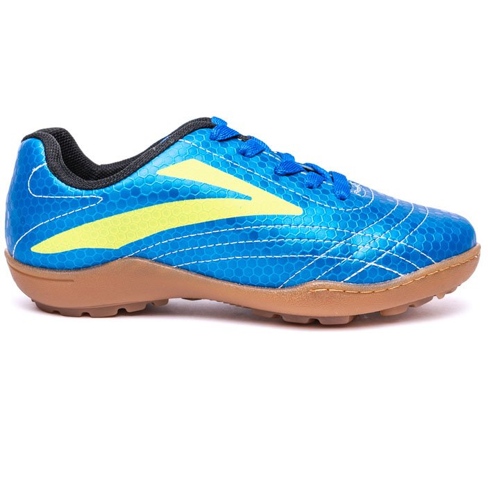 Chuteira Infantil Society Molekinho - Azul e Amarelo Azul 2