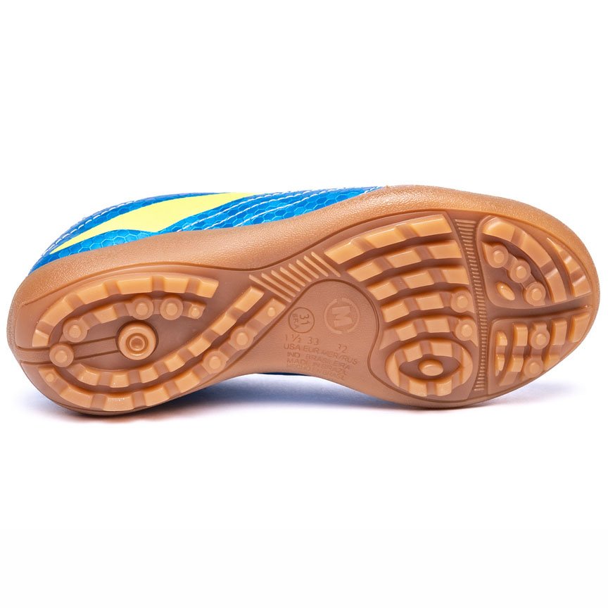 Chuteira Infantil Society Molekinho - Azul e Amarelo Azul 5