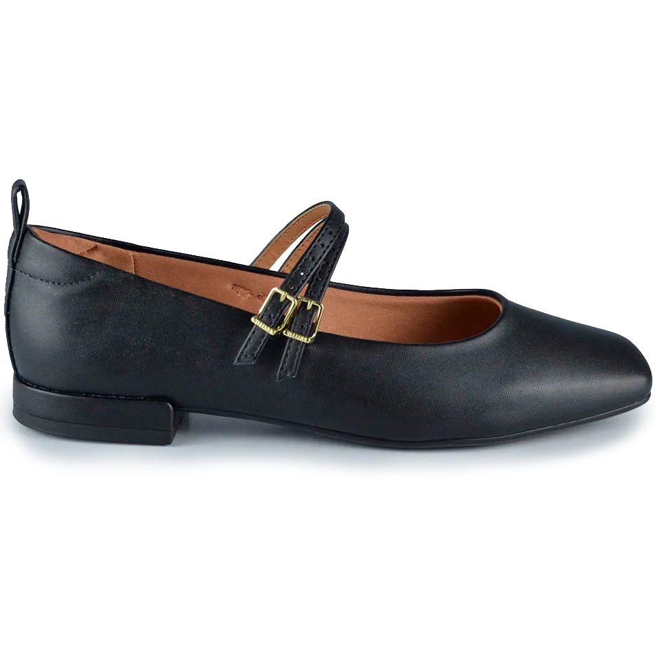 Sapatilha Vizzano Boneca Salto Baixo Feminina - Preto Preto 2